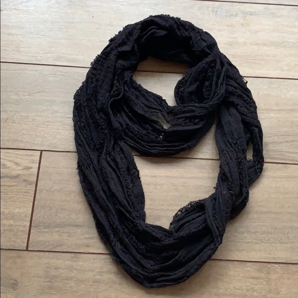 Black Checked Scarf